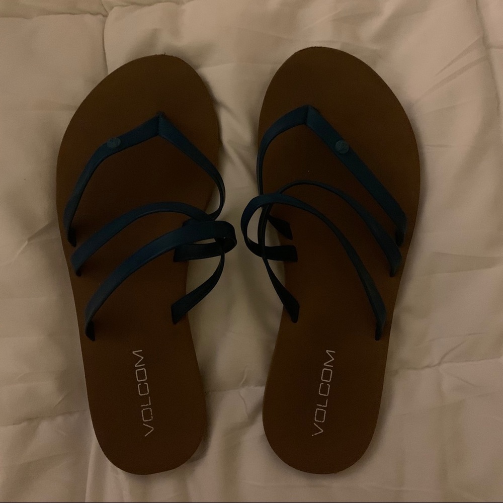 Volcom Blue Strappy Sandals